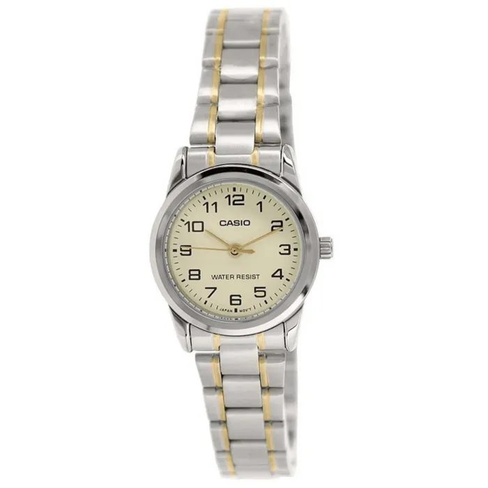 Reloj Casio Para Mujer Acero Dorado Original Ltp-v001sg-9budf