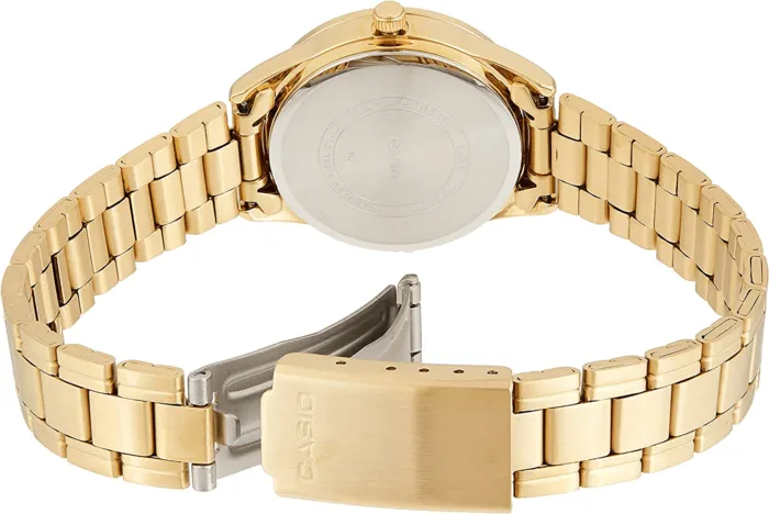 Reloj Casio Para Mujer Acero Dorado Original Ltp-v005g-9audf