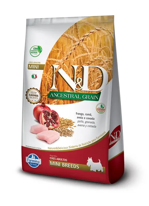 Comida Para Perro N&D Ancestral Frango Adult Mini 10,1 Kg