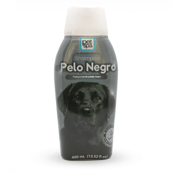 Shampoo Pet Spa Para Perros Pelo Negro 400 Ml