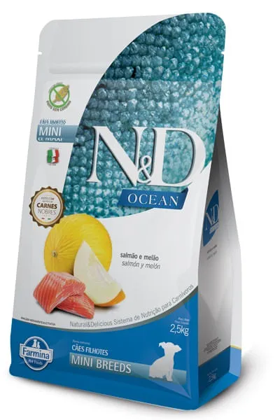 Comida Para Perro N&D Ocean Puppy Mini Salmao 2,5 Kg