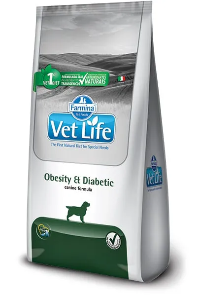 Comida Para Perros Vet Life Canine Obesity & Diabetic 2 Kg