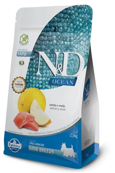 Comida Para Perro N&D Ocean Adult Mini Salmao 2,5 Kg