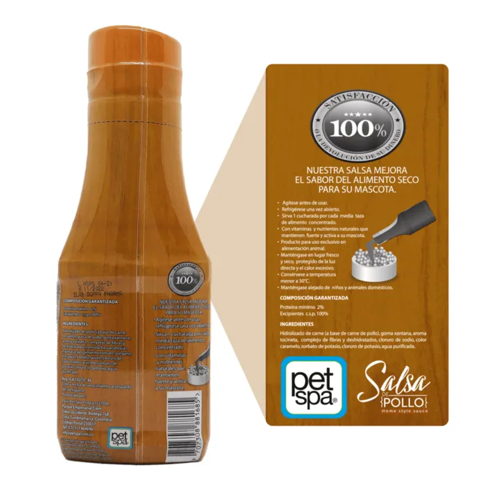 Salsa Snack Para Perros Natural Select Pollo 180 Ml