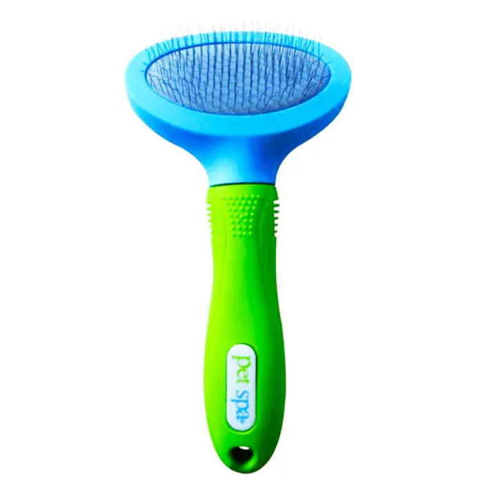 Cepillo  Para Perro y  Gato Pet Spa Agujetas Suave Verde Y Azul Cepillo Para Perro y  Gato Pet Spa Agujetas Suave Verde Y Azul