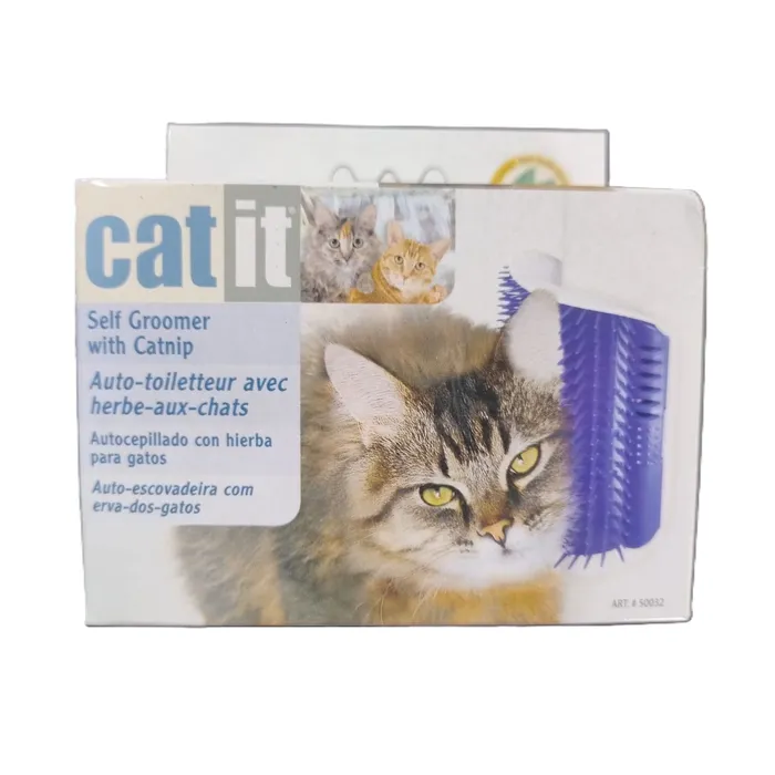 Cepillo Para Gato Rasca Carita Auto Cepillado Cat It Azul