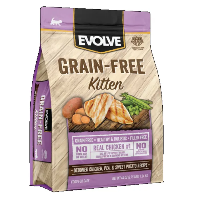 Comida Para Gatos Evolve Grain Free Kitten Chicken 2.75 Lb