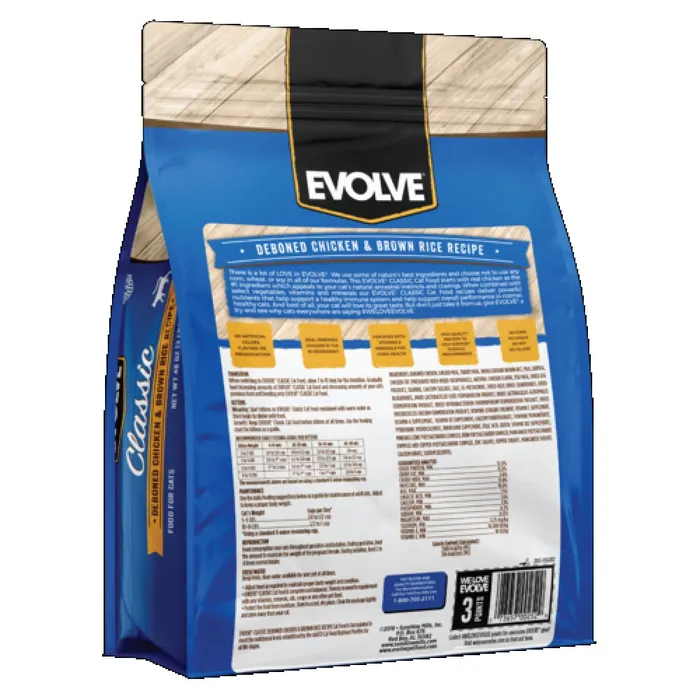 Comida Para Gatos Evolve Classic Chicken 3 Lb