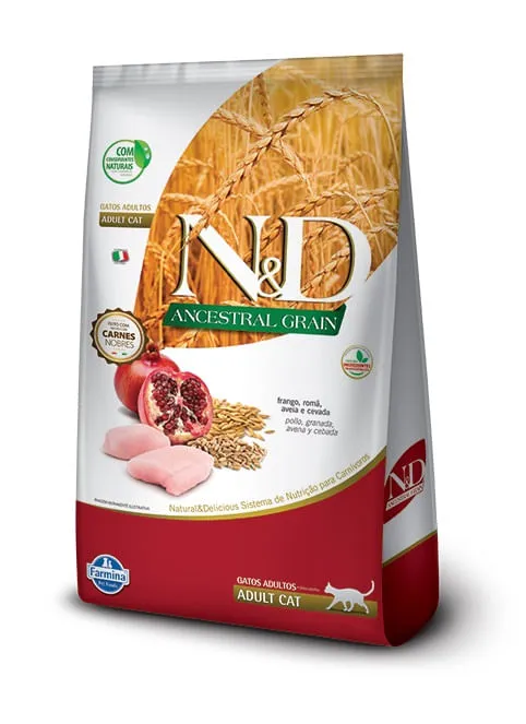 Comida Para Gato N&D Ancestral Frango Adult  1,5 Kg