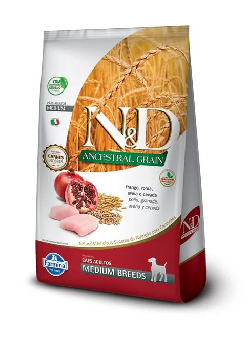 Comida para perro N&D Ancestral Frango Adulto Medium 2,5 kg