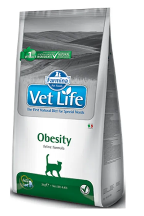 Comida Para Gato Vet Life Feline Obesity 2 Kg