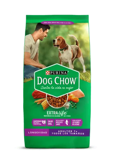 Comida Para Perros Dog Chow Longevidad Adultos +7 Todos Los Tamaños 2 Kg