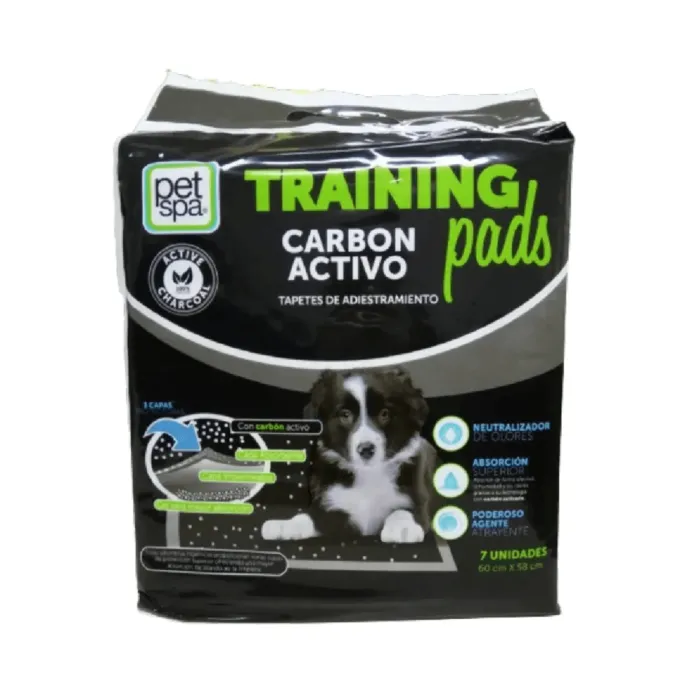 Tapete Para Perros Trainning Pads Carbon Activo 14 Unidades