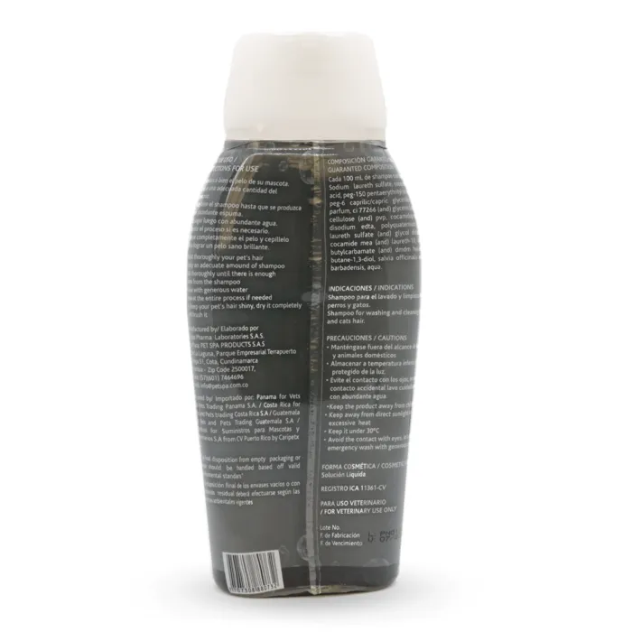 Shampoo Pet Spa Para Perros Pelo Negro 400 Ml