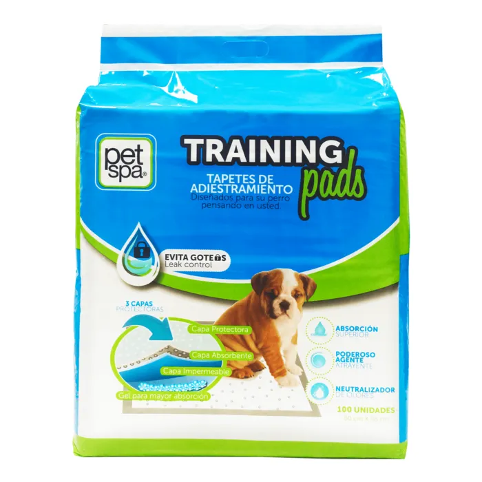 Tapetes Para Perro Trainning Pads Tradicional 100 Unidades