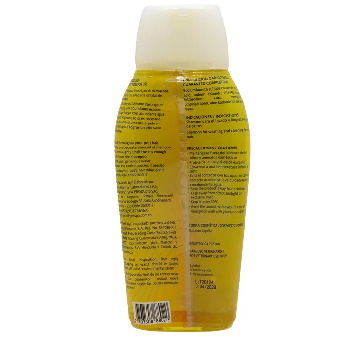 Shampoo Pet Spa Para Perros Todas Las Razas 400 Ml