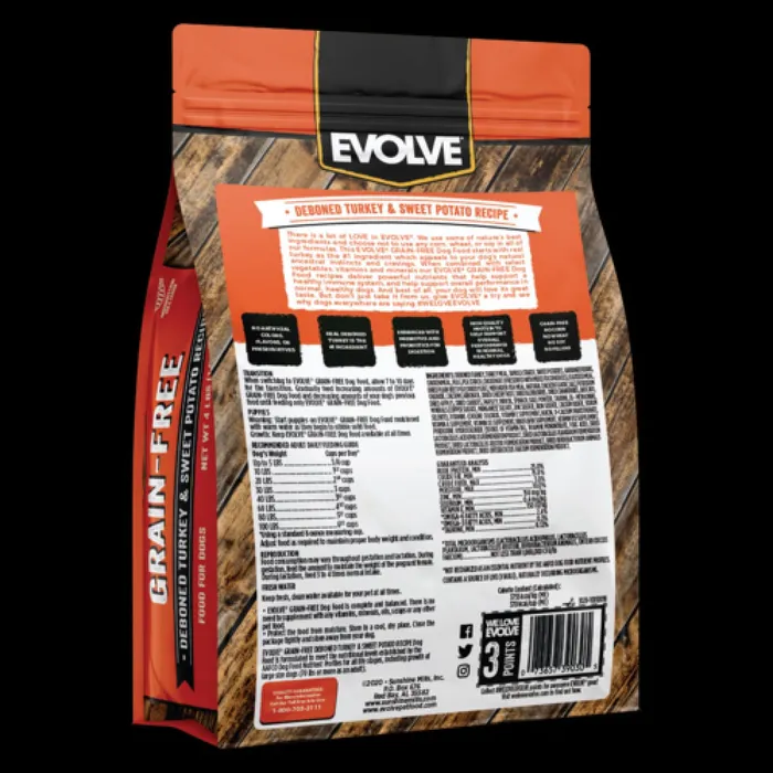 Comida Para Perros Evolve Grain Free Turkey 28 Lb