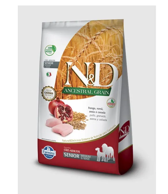 Comida Para Perro N&D Ancestral Frango Senior Medium & Maxi 2,5 Kg