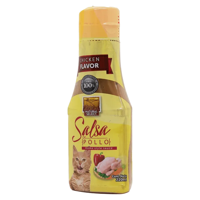 Salsa Natural Select Gatos Sabor Pollo 220 Ml