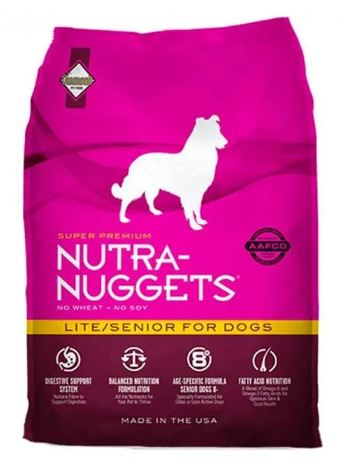 Comida Para Perros Nutra Nuggets Lite Senior 3 Kg