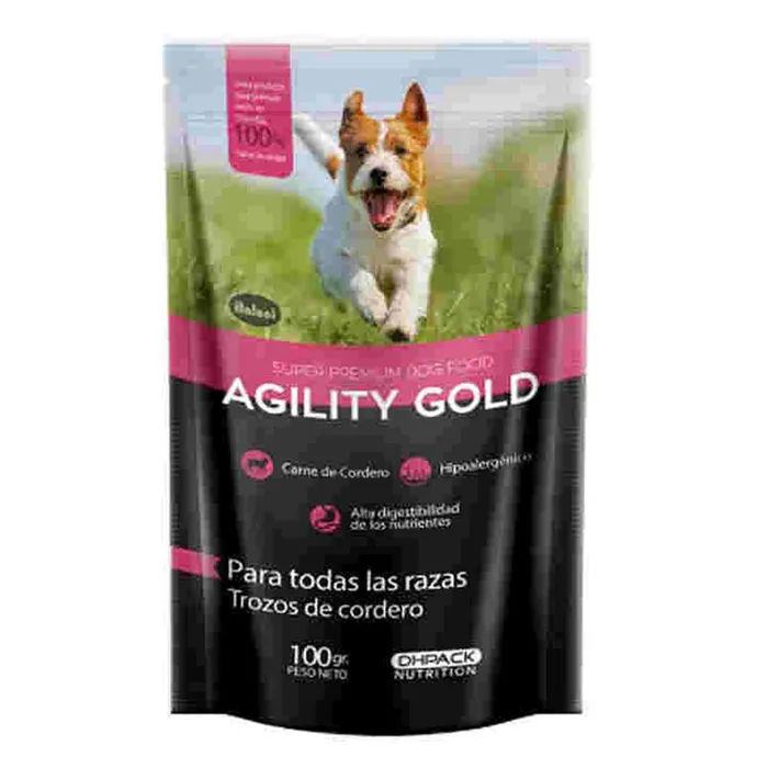 Agility Gold Pouch Trozos De Cordero 100Gr