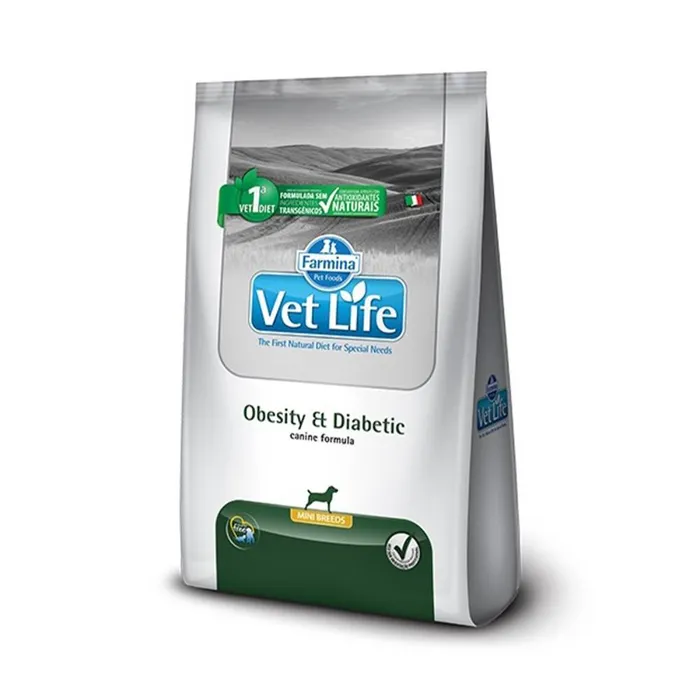 Comida Para Perros Vet Life Canine Obesity & Diabetic Mini Breeds 2 Kg