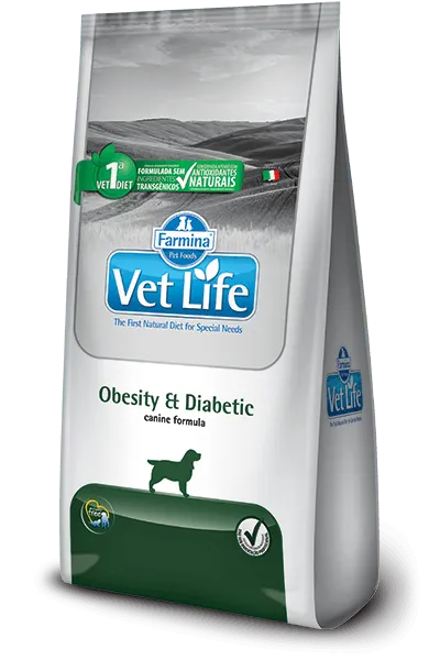 Comida Para Perros Vet Life Canine Obesity & Diabetic 10.1 Kg