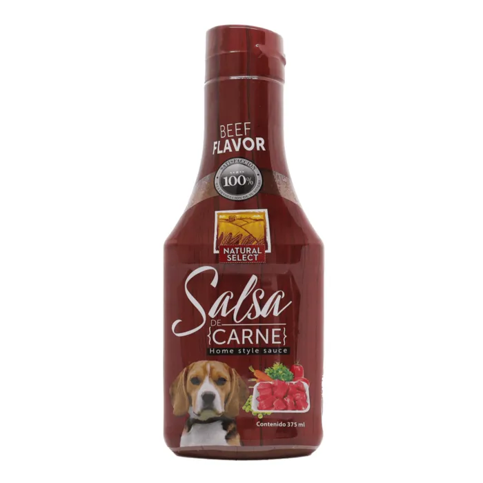 Salsa Snack Para Perros Natural Select Carne De Carne 375 Ml