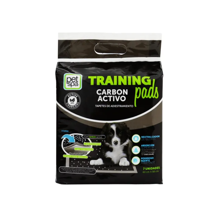 Tapete Para Perros Trainning Pads Carbon Activo X 7 Unidades