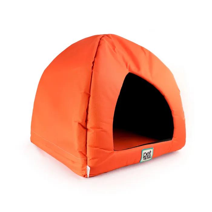 Cama Pet Spa Tipo Iglu 45x45x45 Naranja