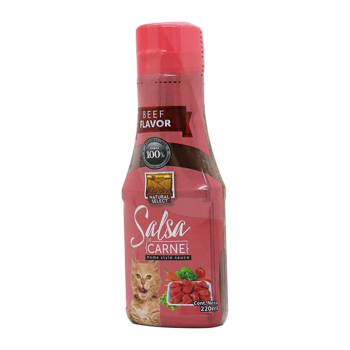 Salsa Natural Select Gatos Sabor Carne 220 Ml