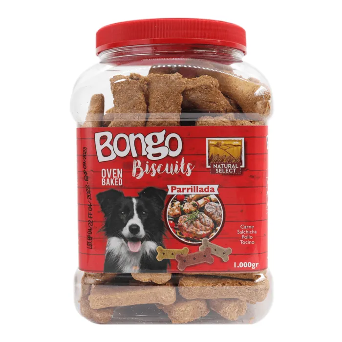 Galletas Para Perro Bongo Parrillada 1000 Gr