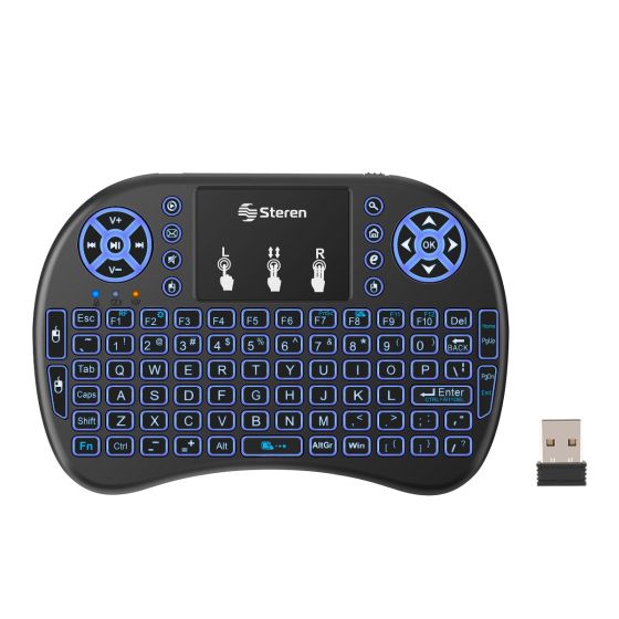 Mini teclado Bluetooth* / RF con touchpad, multiequipo