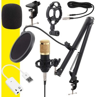 Micrófono Condensador Estudio Profesional Voz E Instrumentos - Luegopago