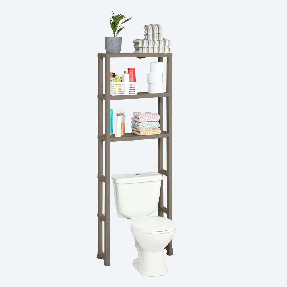 Organizador de baño sobre el inodoro, estantes de baño de 4 niveles so -  VIRTUAL MUEBLES
