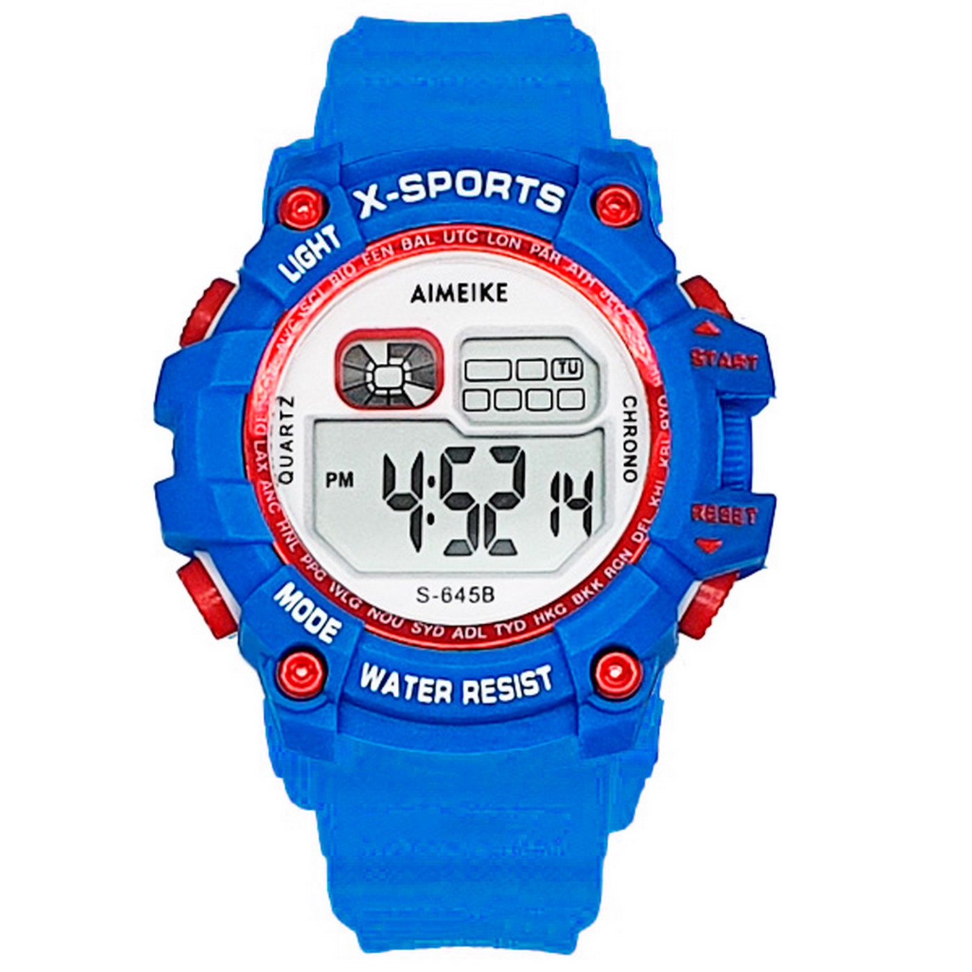 Reloj Digital Resistente Al Agua Deportivo Luces Estuche Luegopago 8834