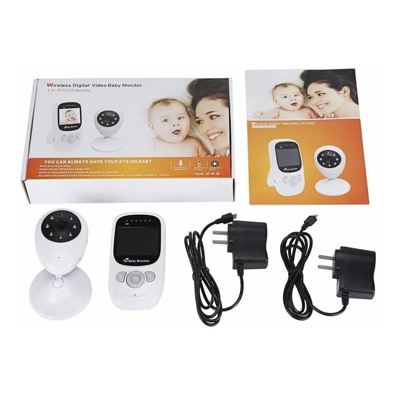 Monitor para bebés con cámara, SP880 Monitor para bebés con cámara y  monitor para bebés Sistema de vigilancia para bebés Lo mejor de la línea  Jadeshay A