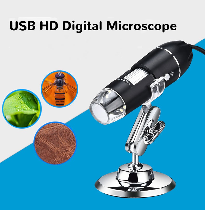 01 02 015 Microscopio Digital USB, Cámara de Microscopio USB HD de
