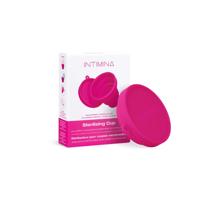 Esterilizador de copa menstrual, limpiador de disco menstrual, modos de  ebullición y vapor 2 en 1 para mujeres, cuidado de higiene femenina