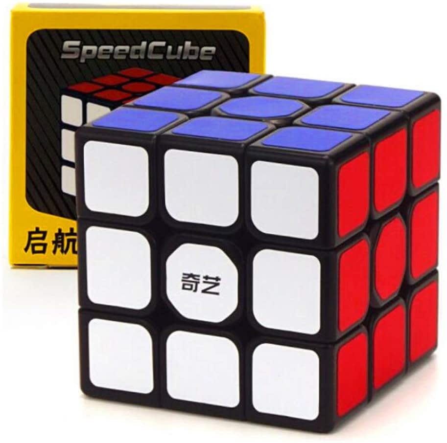 Cubo Rubik 3x3 Qiyi Fondo Negro