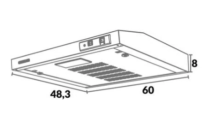 Horno de empotrar mixto Challenger en acero / negro 60 cm 120V - Challenger