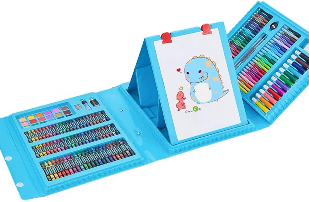 Set Arte Niños Maleta 208 Piezas Crayon Oleo Plumon Colores