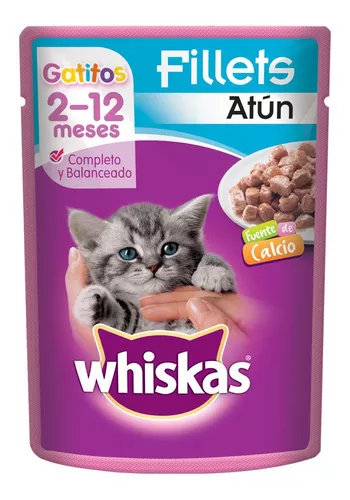 Whiskas Alimento Húmedo Para Gatito Atún Sobre X85 G