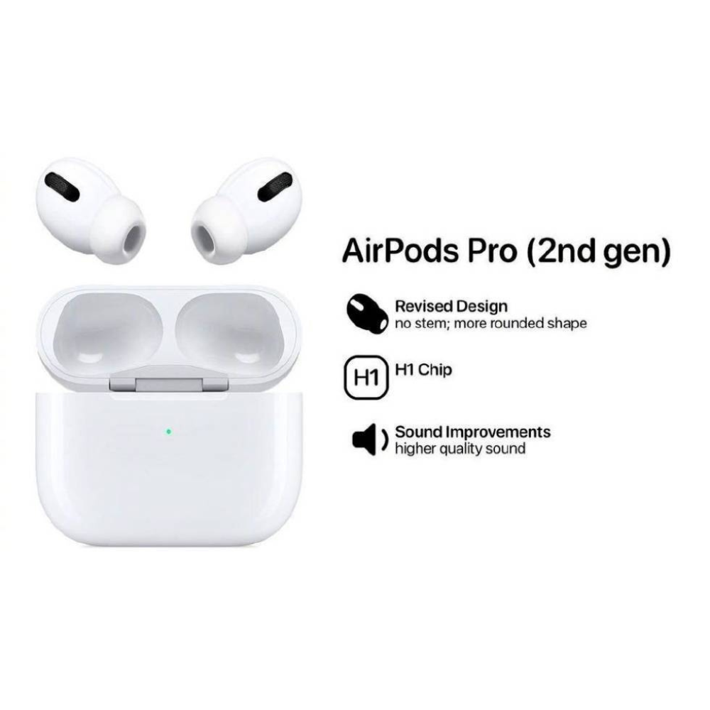 Airpods Pro 2 Generacion Para Iphone Control De Volumen Tactil Sonido Asombroso 1:1