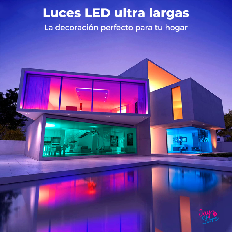 Cinta De Luz Led Tira De Luces 20mts Bluetooth 5050 RGB +Control