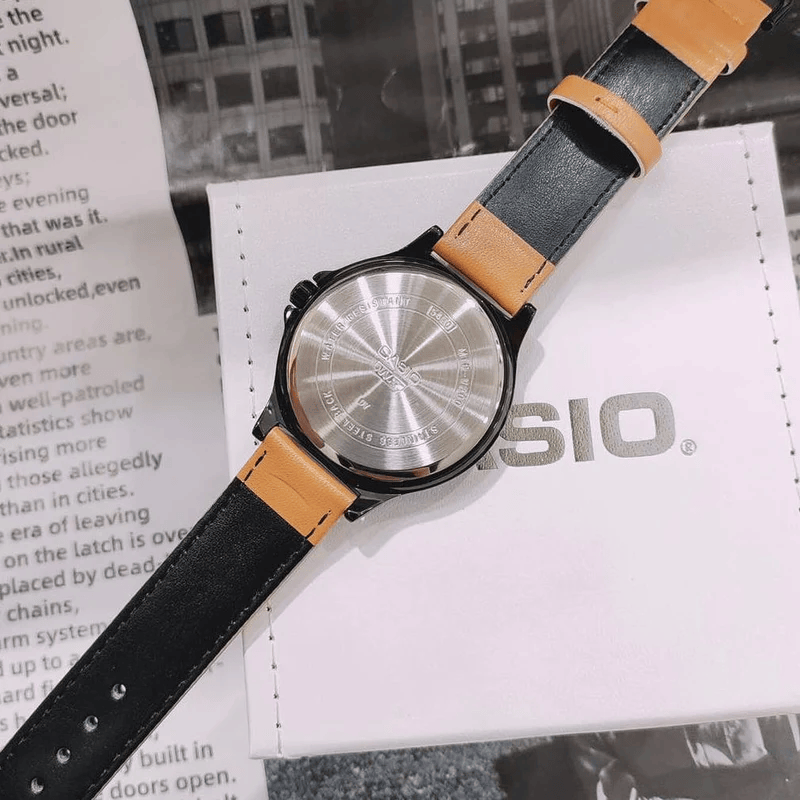 Reloj Casio Hombre Cuero MTP-V300BL-5AUDF Caballero - Luegopago
