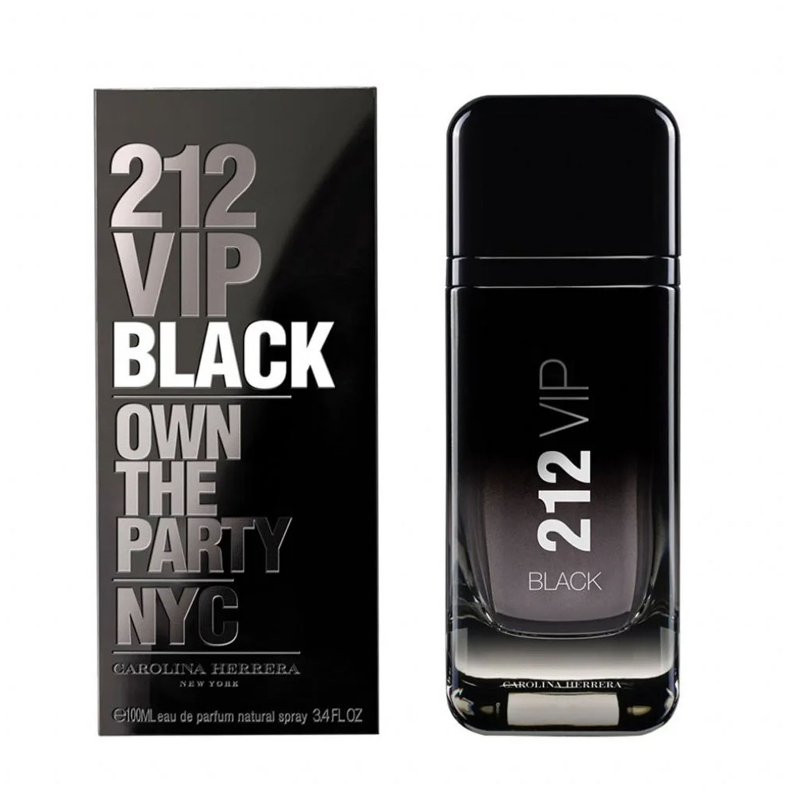 Perfume 212 Vip Black Carolina Herrera    (Replica Con Fragancia Importada)- Hombre