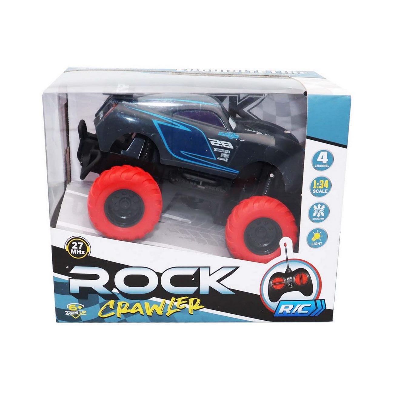 Carro A Control Remoto Monster Truck Para Niños Y Grandes Bateria