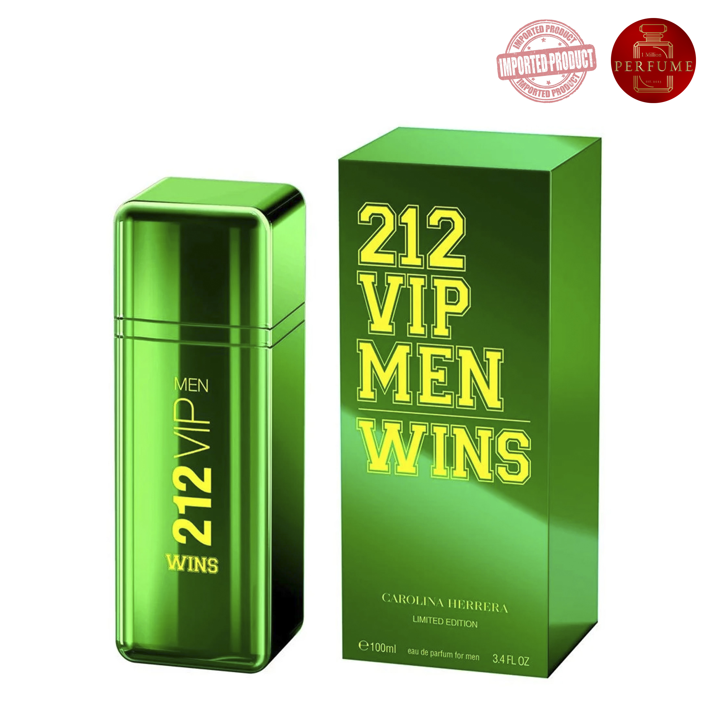 Perfume 212 Vip Men Wins Carolina Herrera  (Replica Con Fragancia Importada)- Hombre