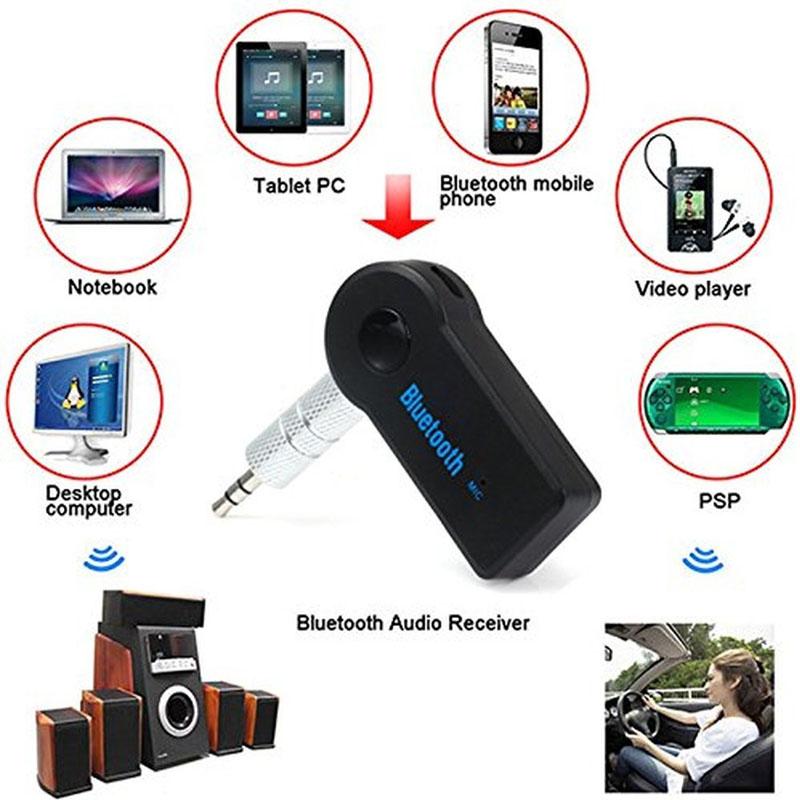 Adaptador Receptor Audio Bluetooth Aux Spotify Musica Auto